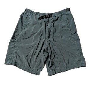 Patagonia Gi II Shorts Mens Large Blue Gray Belted 10" Nylon Hiking